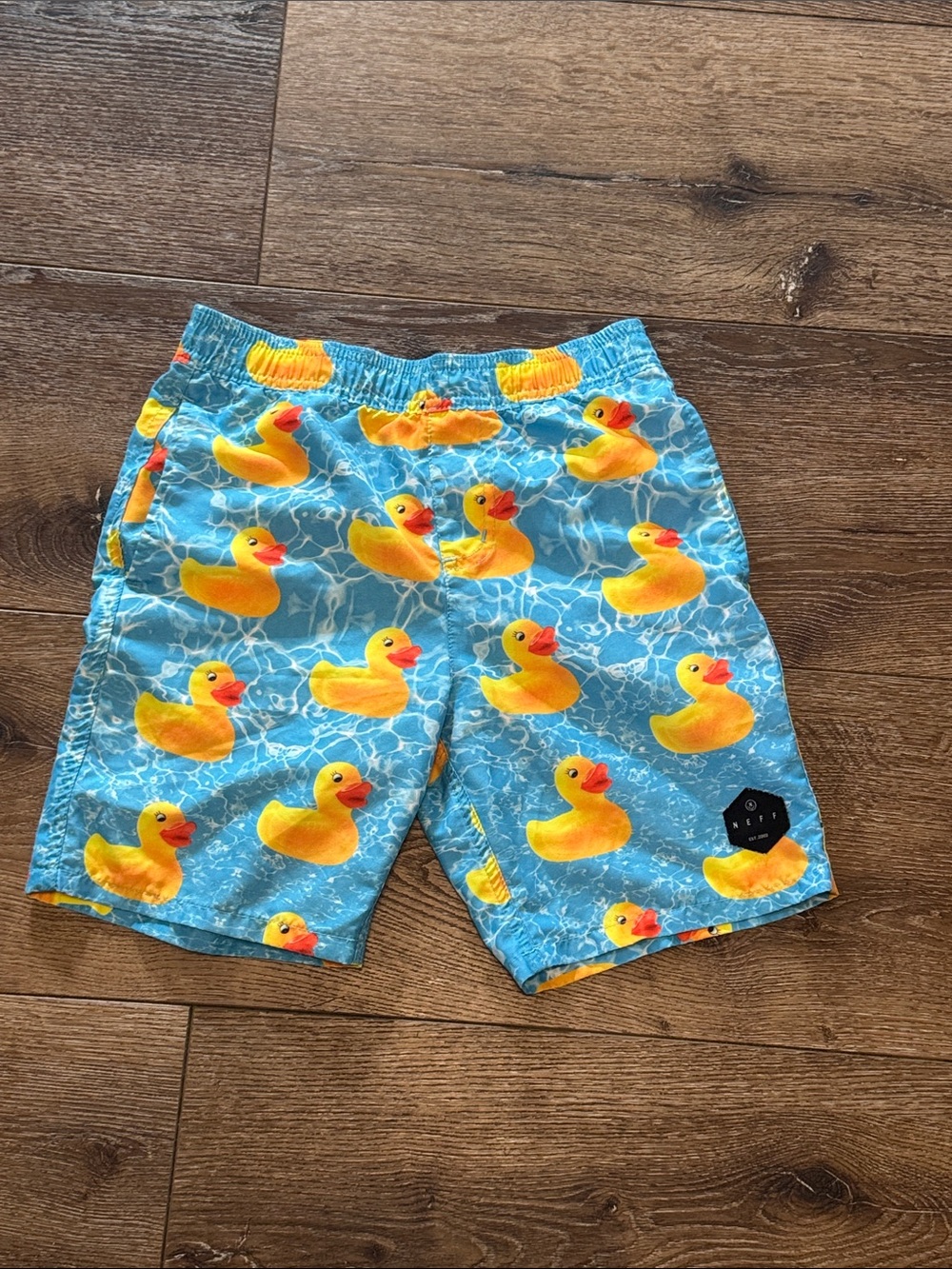 Neff rubber duck swim trunks youth small 8‎